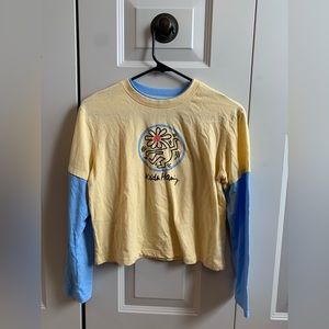 super cute layered keith haring shirt